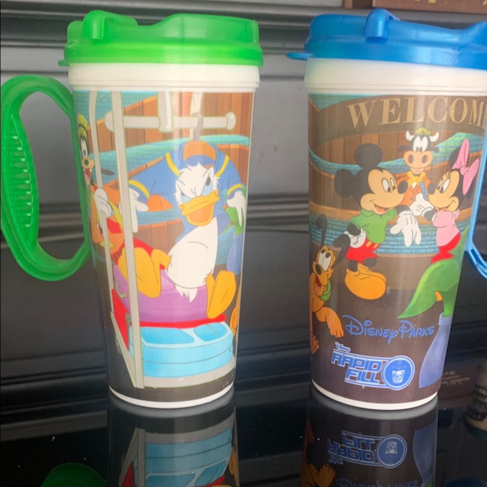Disney Green and Blue Character Mugs for Dining